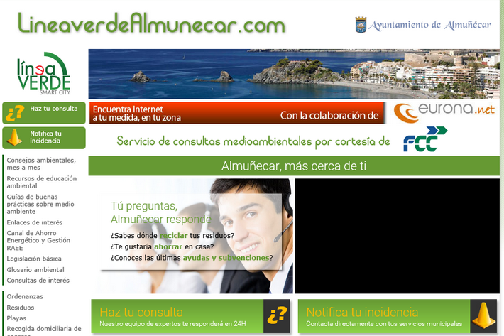 El servicio de Línea Verde en Almuñécar cumple casi cuatro años de servicios y alcanza casi el 90 % de respuesta 